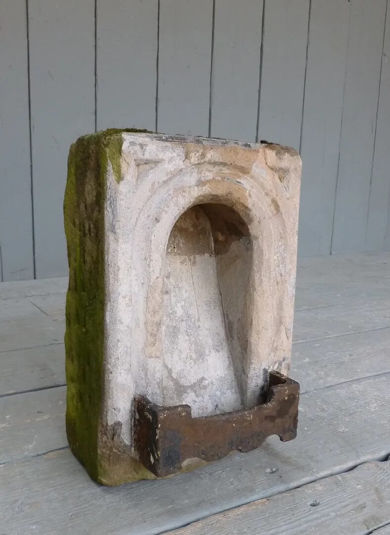 Georgian Built in Stone and Iron Boot Scraper - 6306