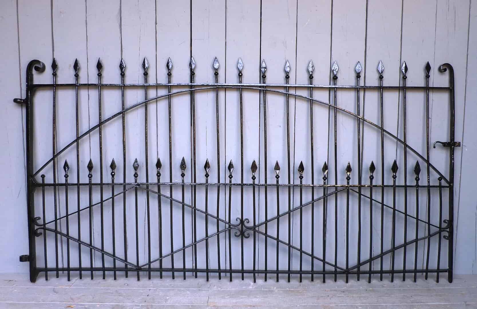 Antique Reclaimed Wrought Iron Estate Gate