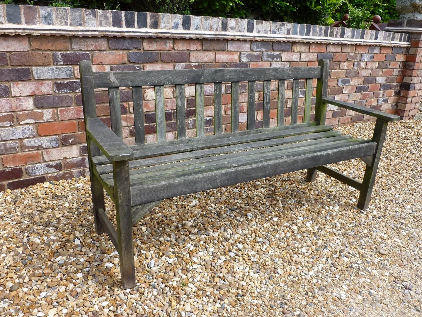 Vintage Teak Garden Bench Seat - 6209