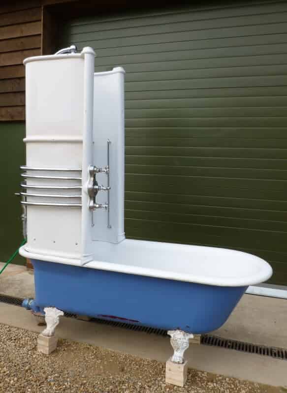 Antique Cast Iron Canopy Shower Bath