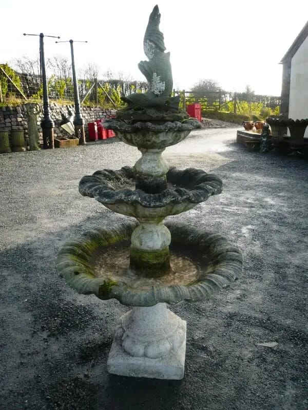 Vintage Reconstituted Stone Fountain - 3115