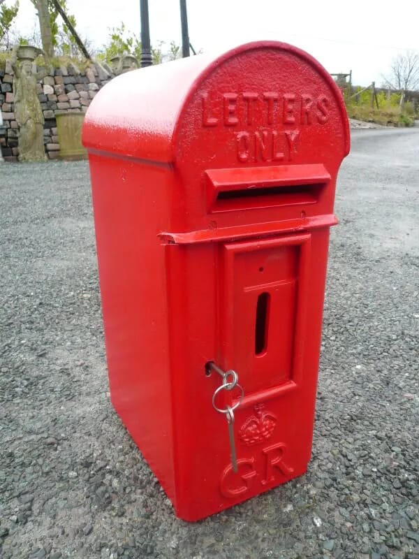 Royal Mail GR 5th Antique Cast Iron Post Box - 3018