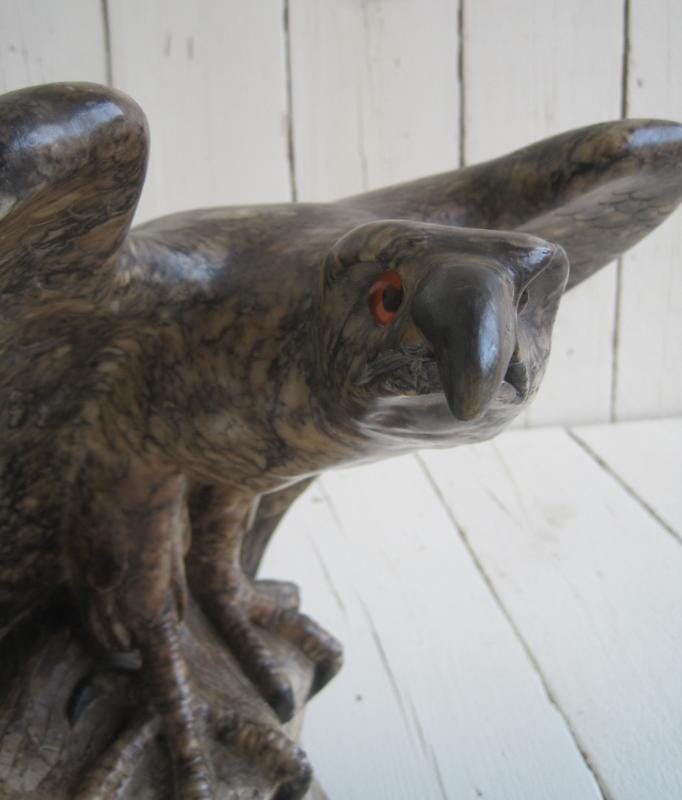 Excellent Antique Marble Statue of a Bird of Prey - 5890