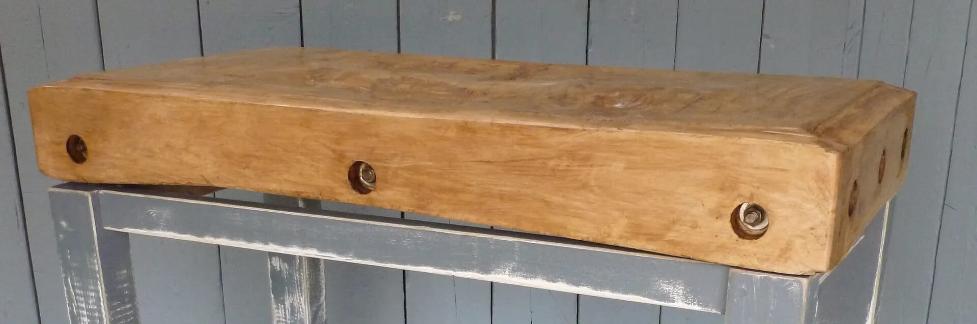 Old Antique Butchers Chopping Block 4ft x 2ft - 6315