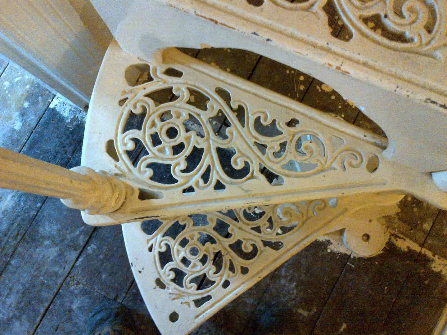 Reclaimed Cast Iron Spiral Staircase