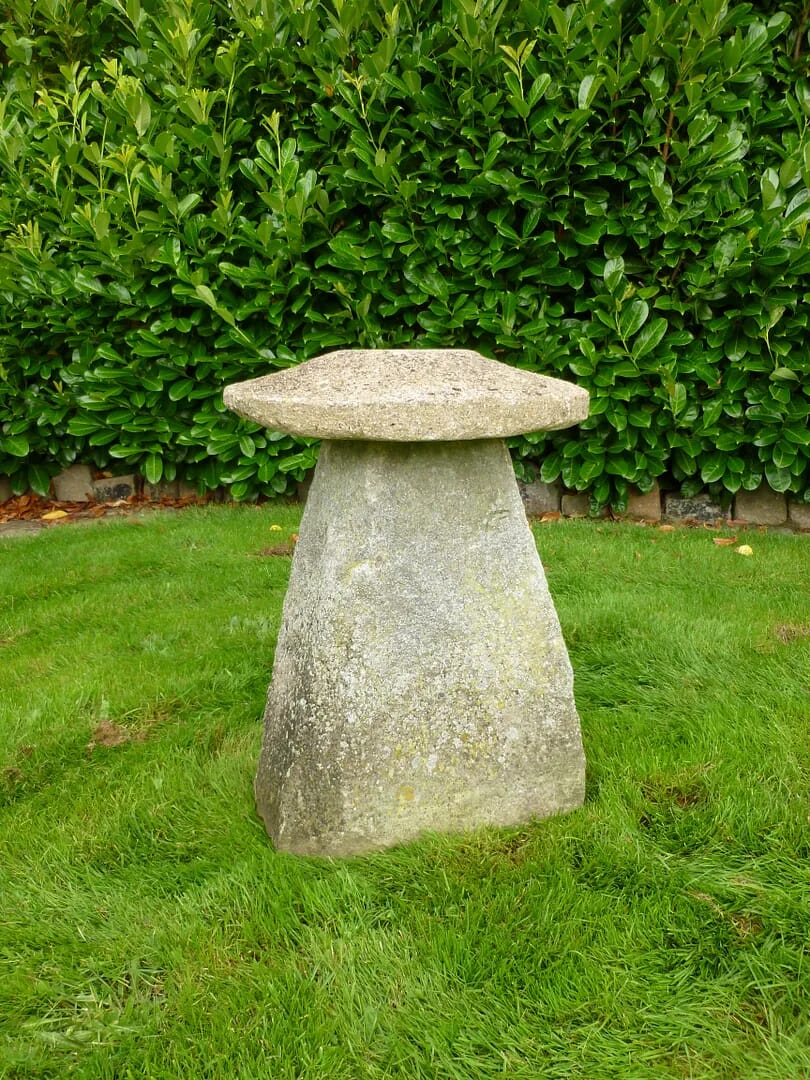 Hand Carved Antique Garden Staddle Stone - 6284