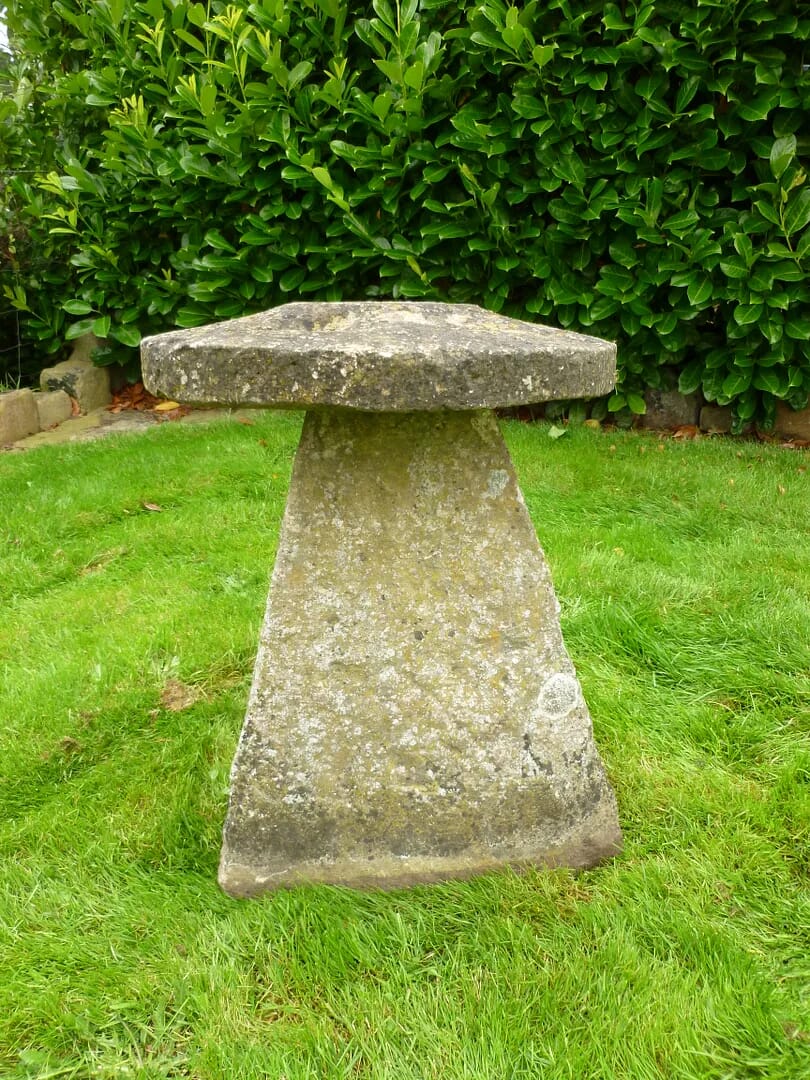 Antique Salvaged Garden Staddle Stones - 6285