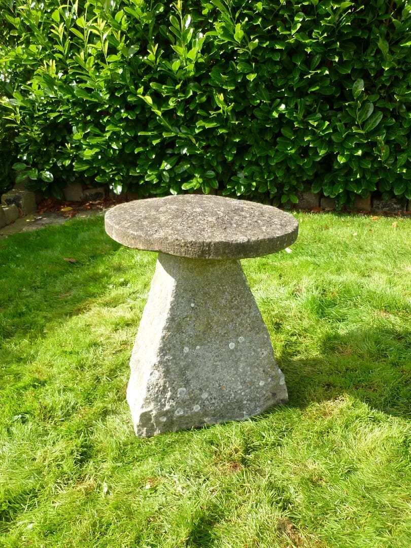 Old Antique Garden Staddle Stones - 6290
