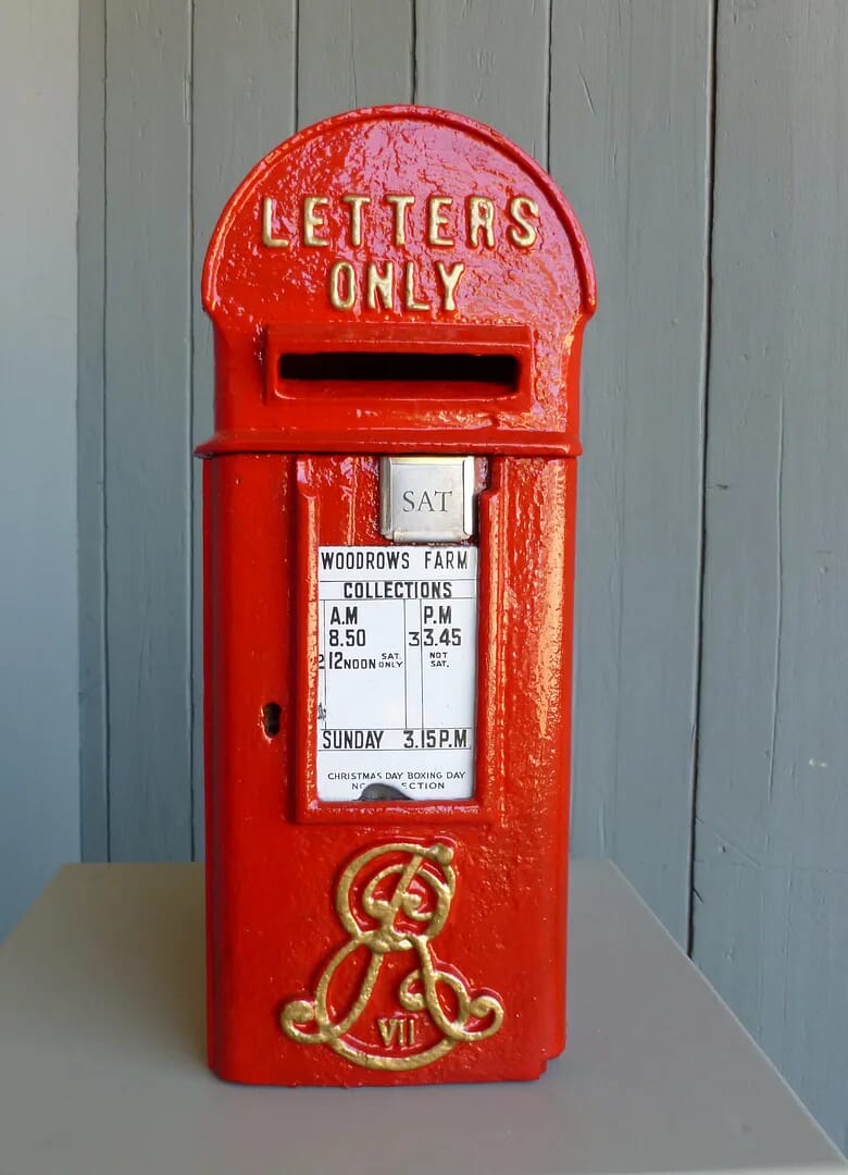 Salvaged Original Pole Mounted Post Box - 6266