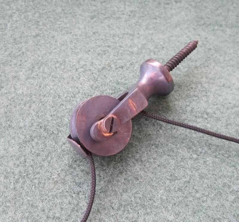 Antique Black Extension Servants Bell Pulley