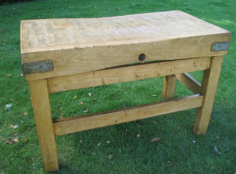 Salvaged Antique Butchers Chopping Block - 5664