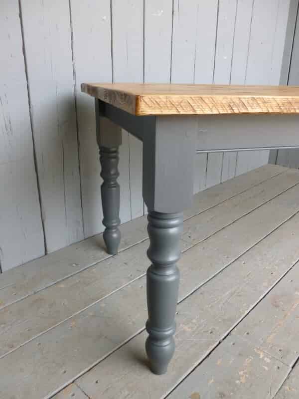 Reclaimed Pine Farmhouse Table<br>Plank Top<br>We can make you a Pine Plank Board Top Table to your bespoke sizes