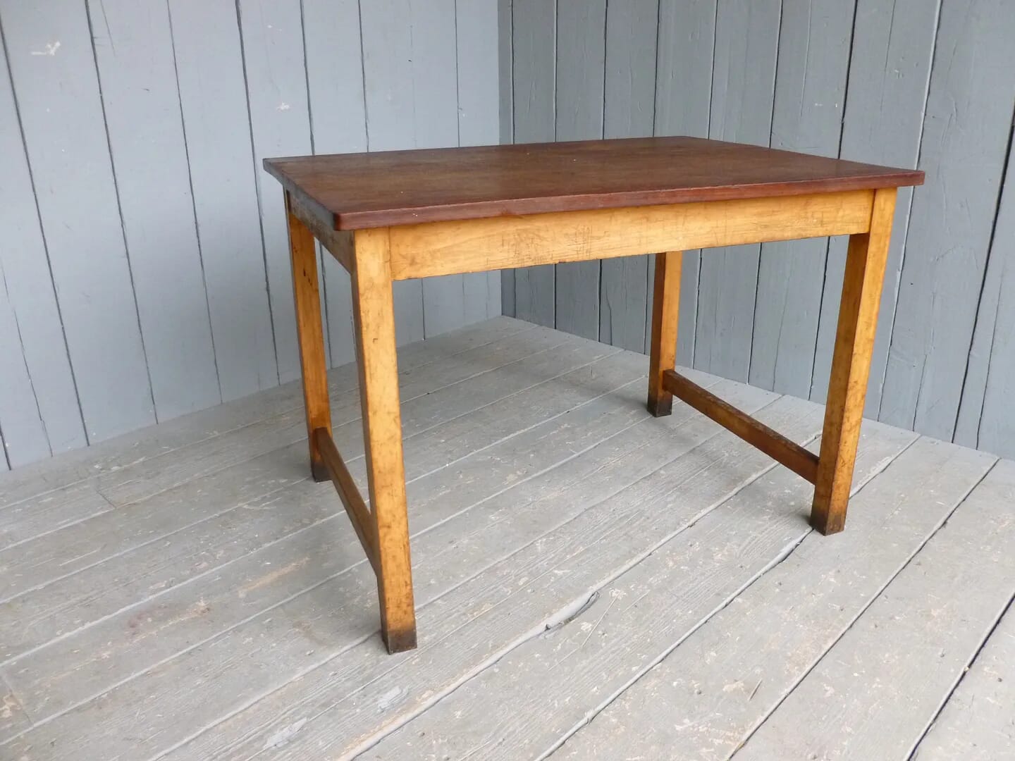 Laboratory Table Made From Solid Mahogany  - 6409