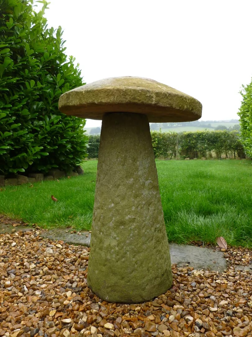 Salvaged Antique Garden Staddle Stone - 6412