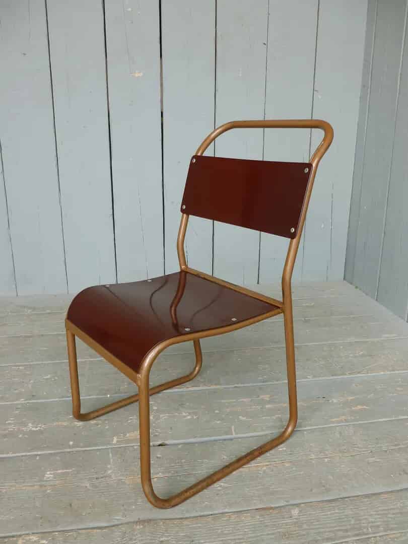 Childrens Bamco Tubular Steel Stacking Industrial Chairs