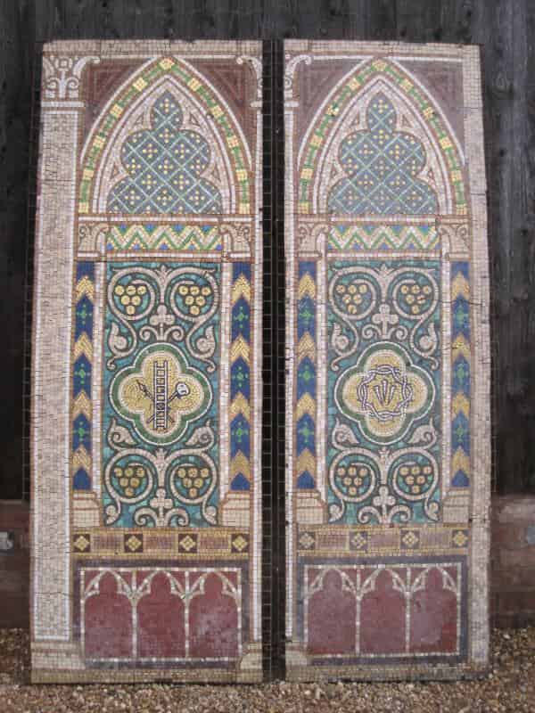 Pair of Wall Mosaics from Middlesbrough Cathedral