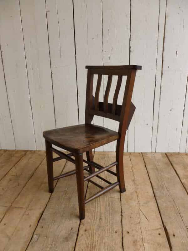 Antique Church Chair with Elm Seats