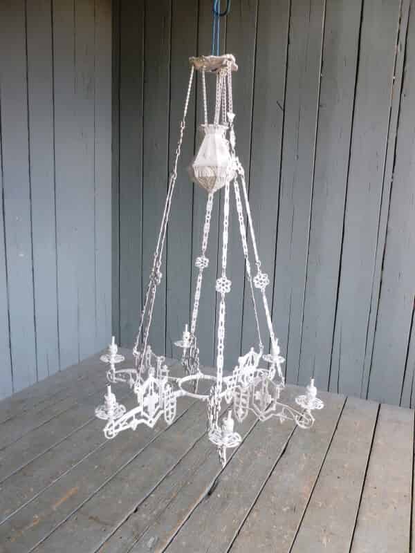Reclaimed Cast Iron Chandelier
