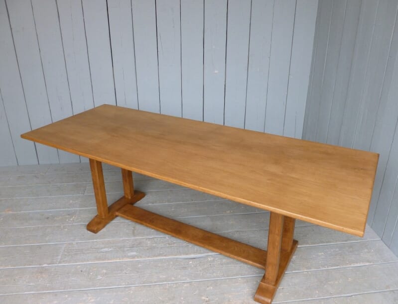 Antique Solid Oak Reclaimed Refectory Dining Table - 6280