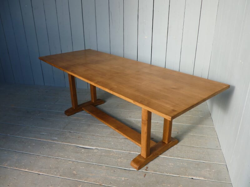 Solid Oak Antique Refectory Kitchen Table - 6340