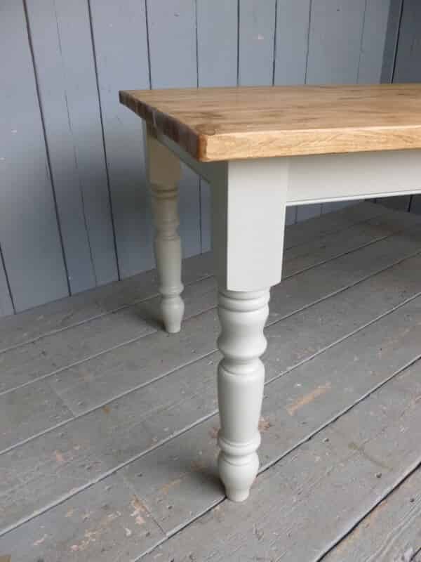 Image 1 - Plank Top Reclaimed Pine Kitchen Table