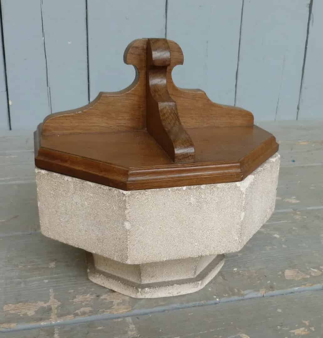 Antique Miniature Travelling Antique Church Font