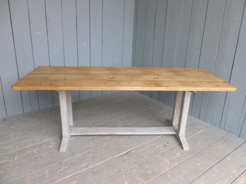 Antique Refectory Dining Table - 6479