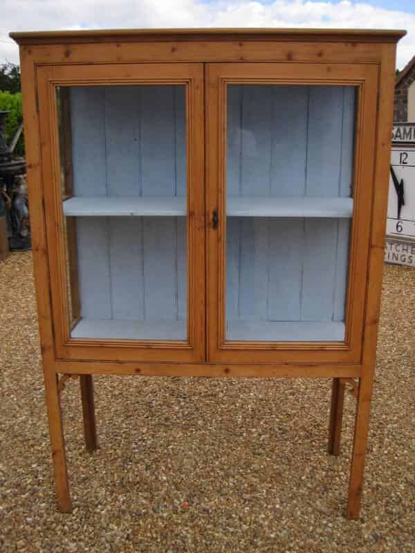 Antique Reclaimed Pine Glazed Shop Display Case