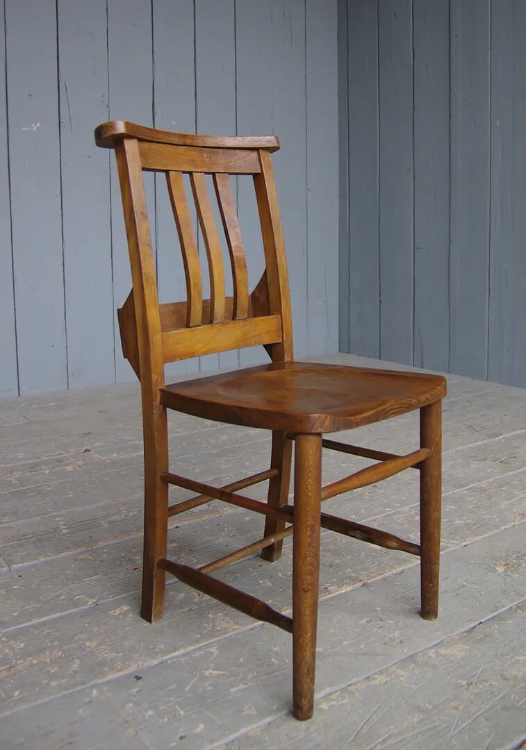 Early Antique Church Chairs - 6490