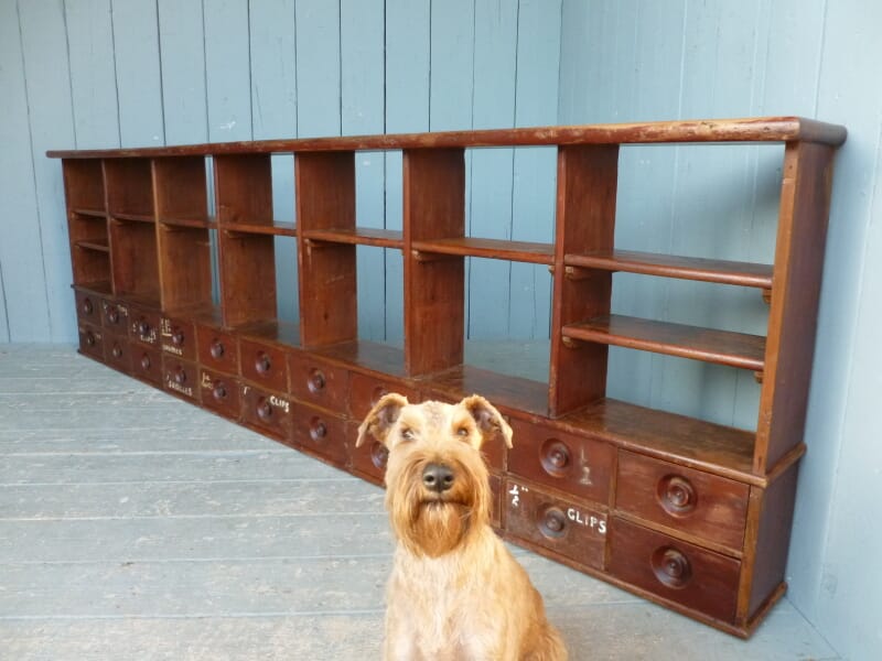 Reclaimed Victorian Chemist Shop Wall Cabinet  - 6357