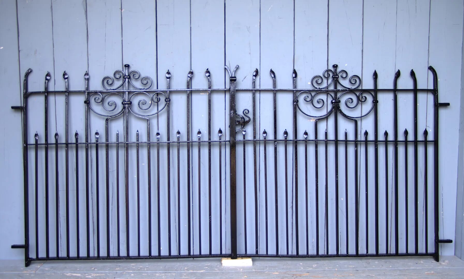 Pair of Antique Wrought Iron Gates - 6508