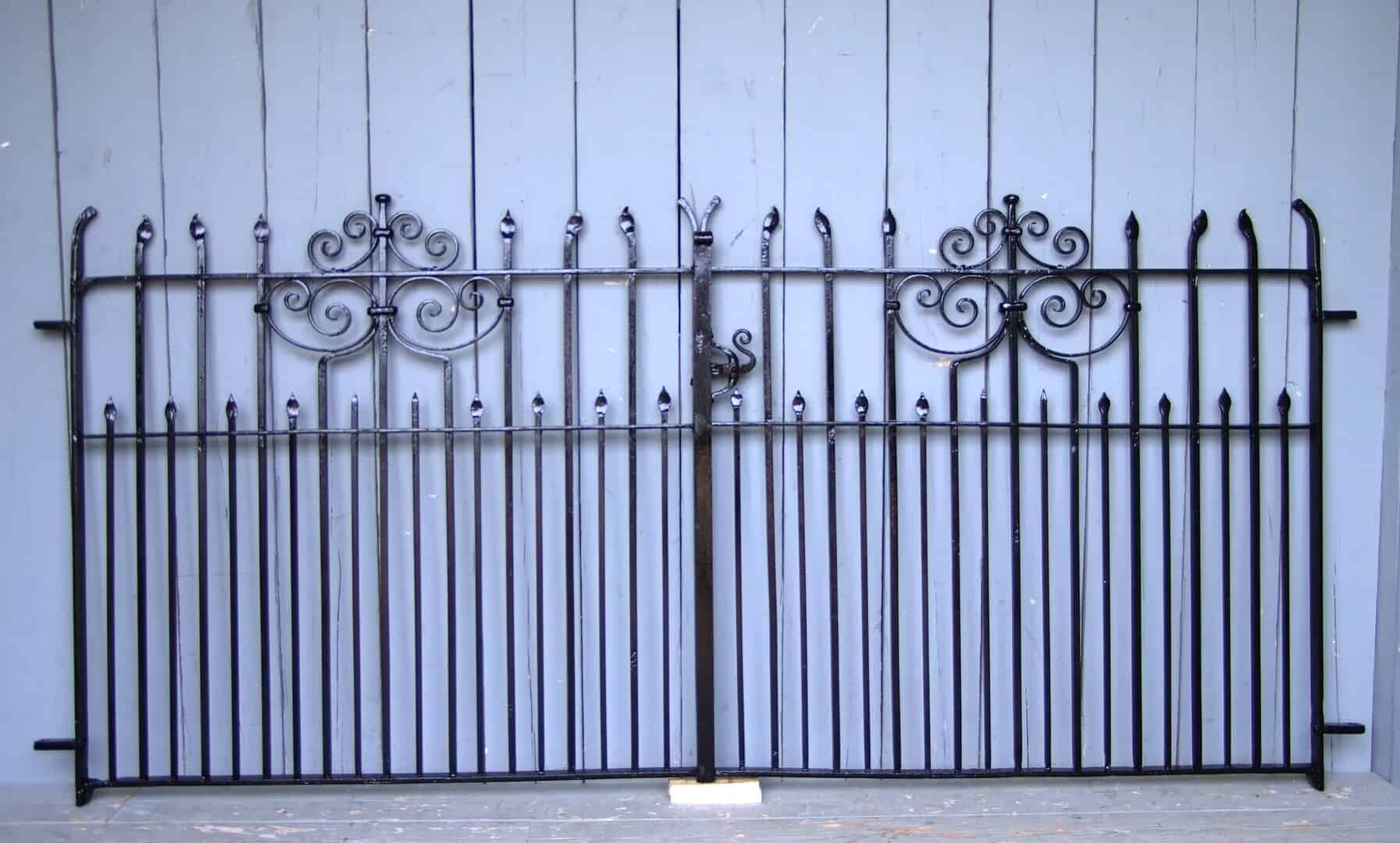 Pair of Antique Wrought Iron Gates