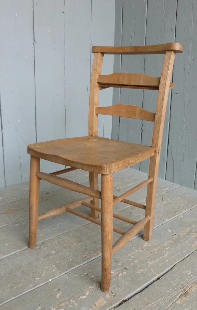 Antique Church & Chapel Chairs with Book Holders - 6435