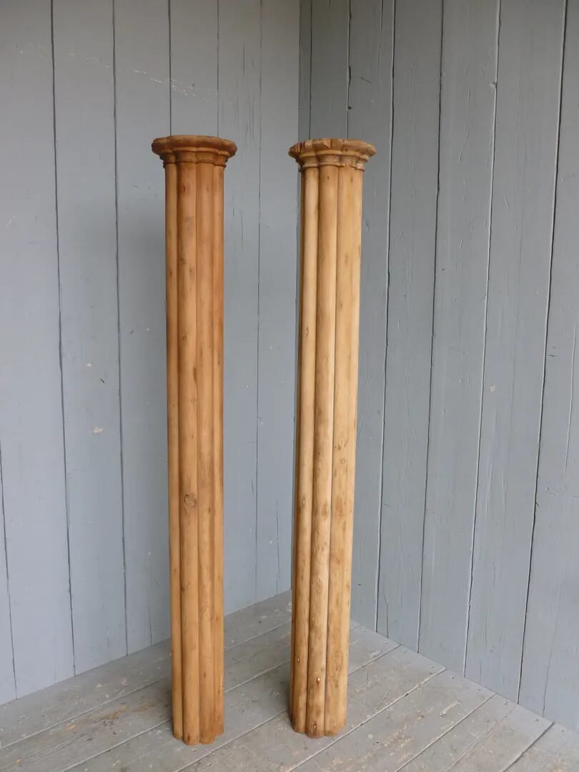 Pair of Regency Pine Columns - 3403