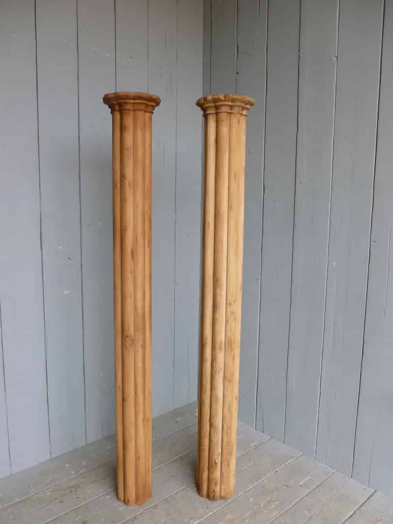 Pair of Regency Pine Pillars