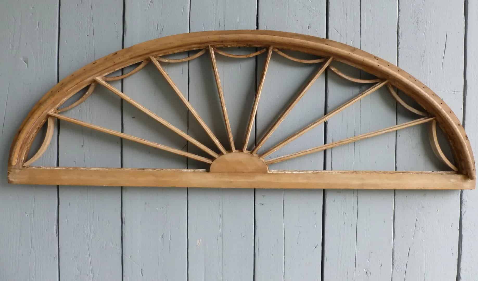 Regency Pine Arched Overdoor