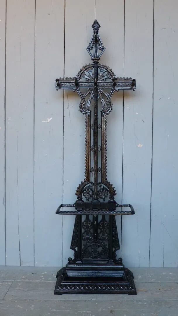 Antique Cast Iron Hall Stand or Hat Stand - 6437