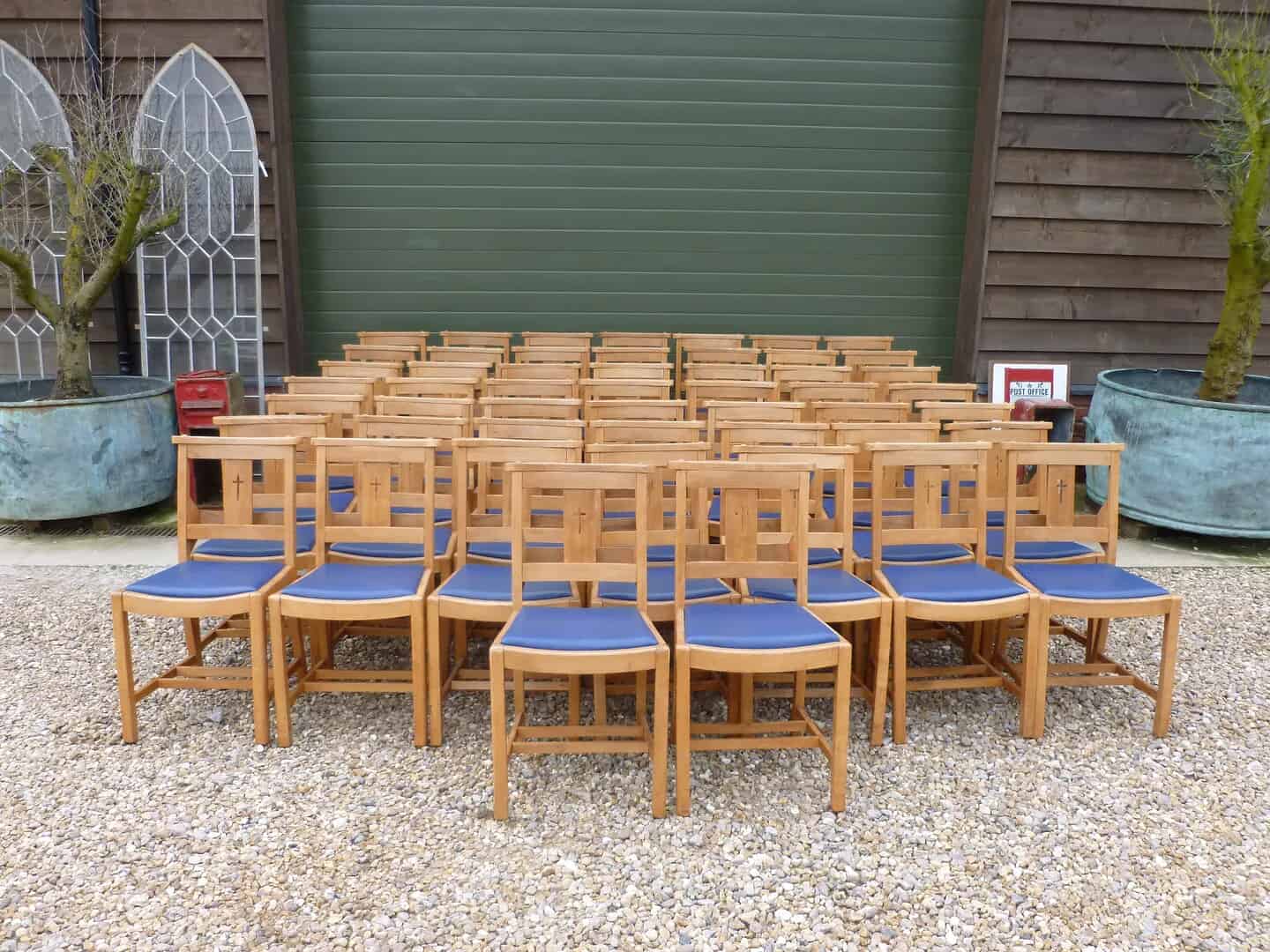 Set of 51 Church Chairs