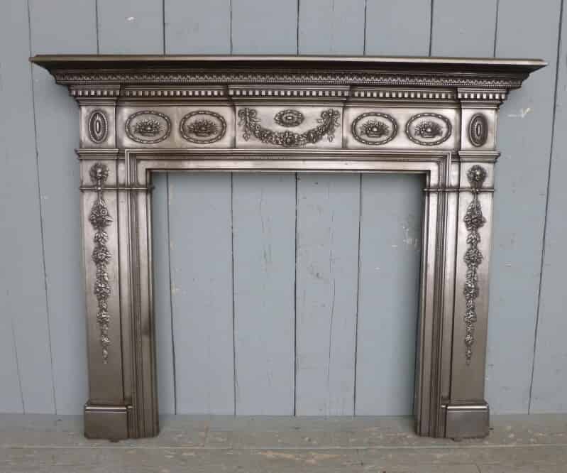 Antique Reclaimed Cast Iron Fire Surround