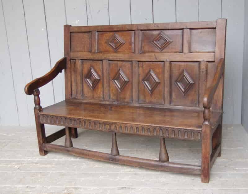 Antique Oak Settle