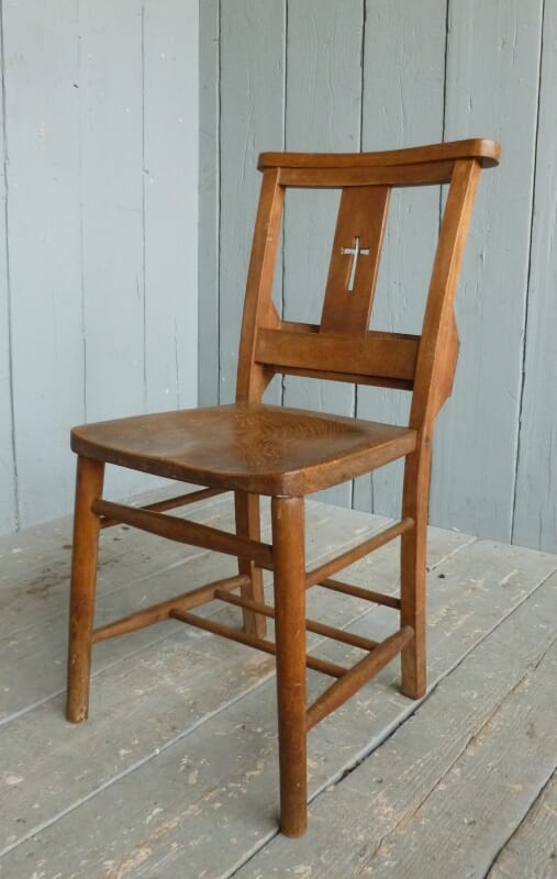 Traditional Antique Church Chairs - 6578