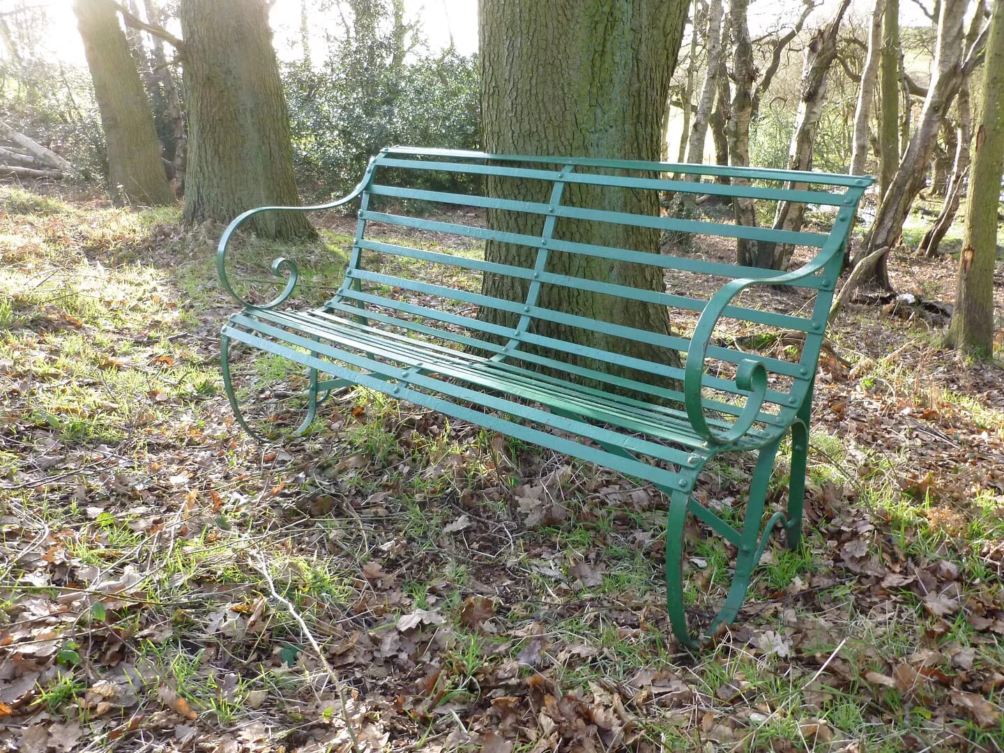 Antique Victorian Strapwork Garden Bench - 6589