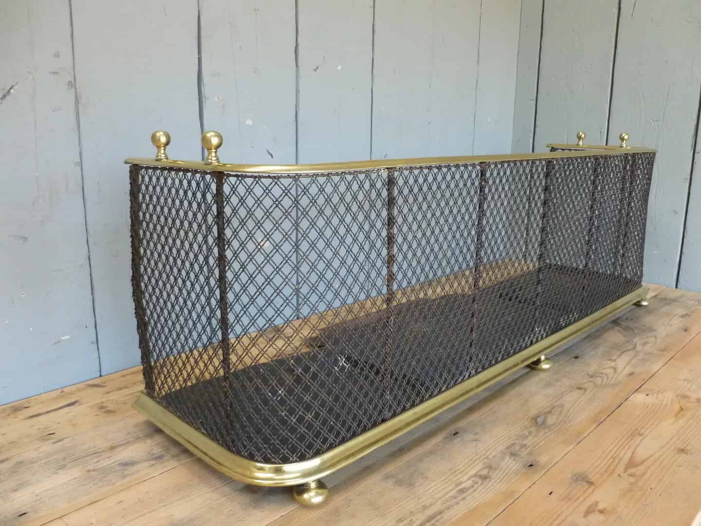 Antique Victorian Fireplace Fender