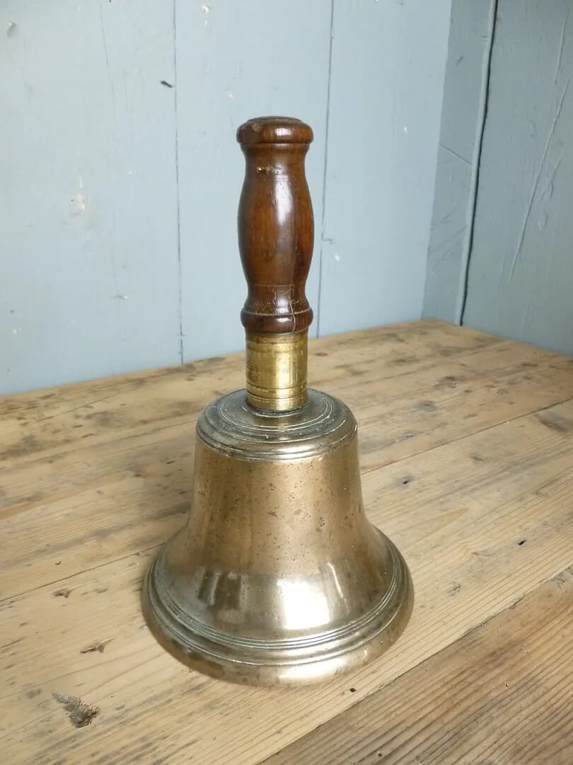 Antique School Hand Bell - 6603