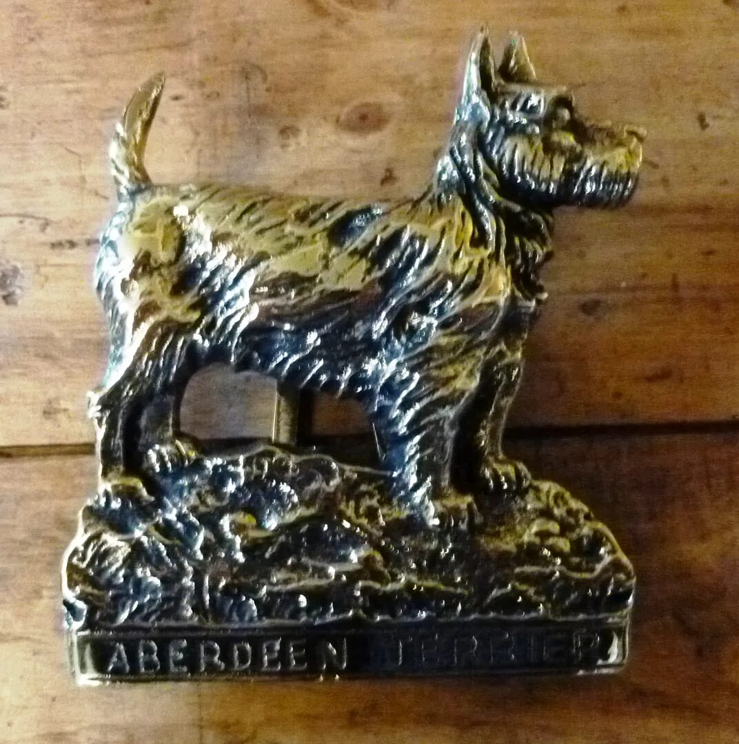 Antique Aberdeen Terrier Door Knocker - 6619