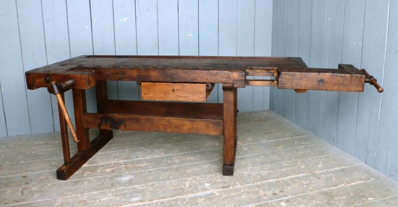 Antique Workbench or Kitchen Island - 6586