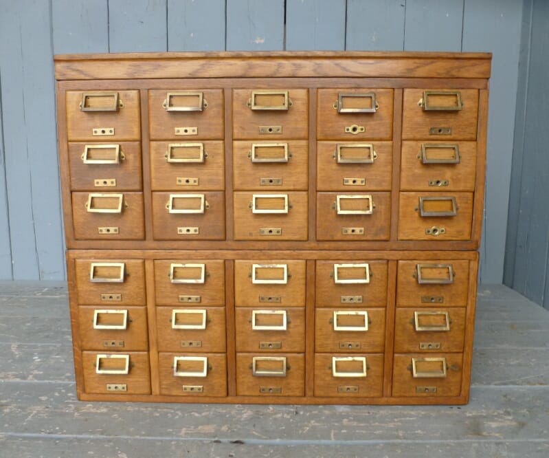 Bank of Oak Filing Drawers - 30 Bottle Wine Rack - 6331