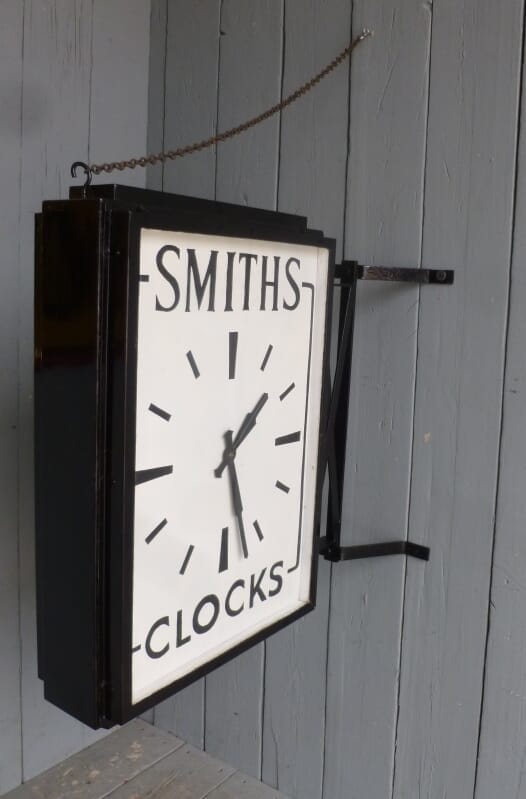 Vintage Smiths Double Sided Platform or Factory Clock - 6582