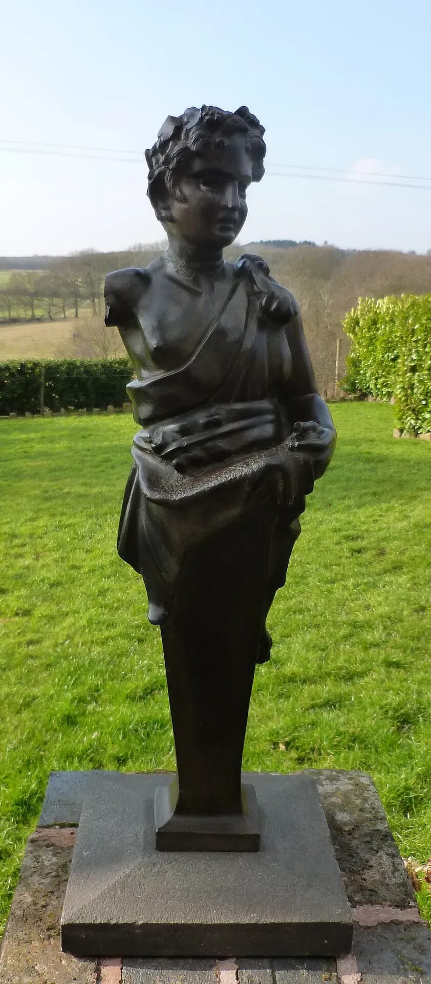 A French Iron Herm of a Faun - 6662