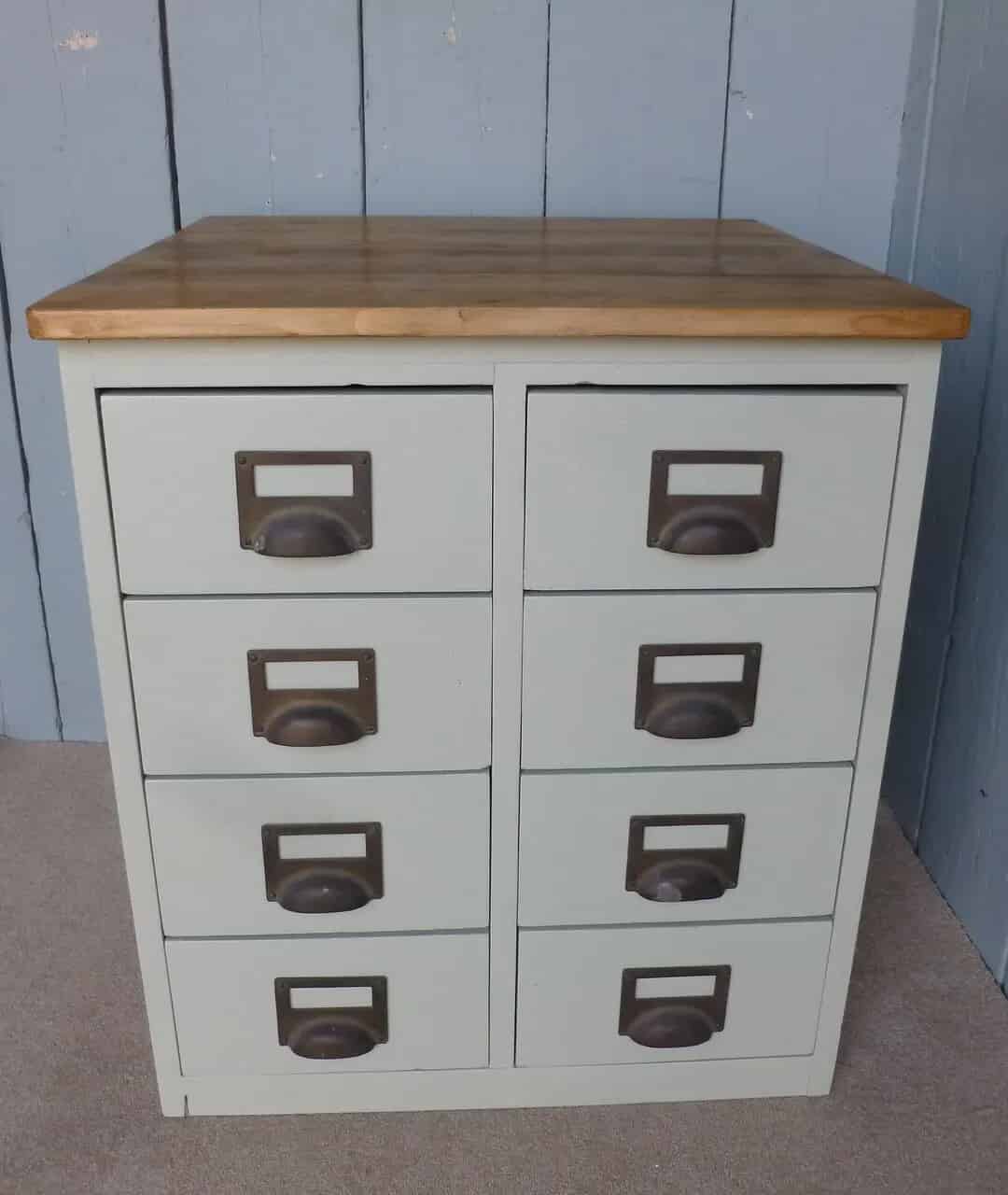 Bank of Mahogany Filing Drawers - 40 Bottle Wine Rack / Champagne Rack